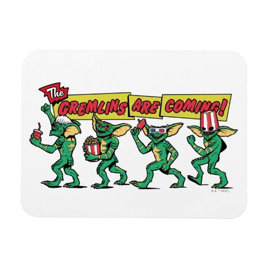 De Gremlins™ Komen Er Aan Magneet (Horizontaal)