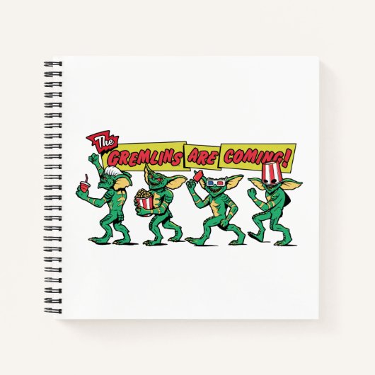De Gremlins™ Komen Er Aan Notitieboek (Voorkant)
