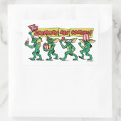 De Gremlins™ Komen Er Aan Rechthoekige Sticker (Tas)
