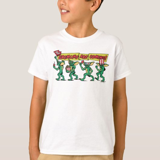 De Gremlins™ Komen Er Aan T-shirt (Voorkant)