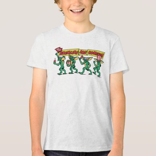 De Gremlins™ Komen Er Aan Tri-Blend Shirt (Voorkant)