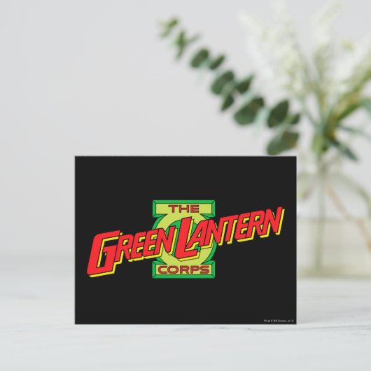 De Gren Lantern Corps Logo Briefkaart (Staand voorkant)