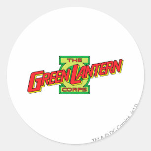 De Gren Lantern Corps Logo Ronde Sticker