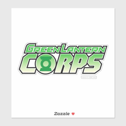 De Gren Lantern Corps Logo Sticker (Vel)
