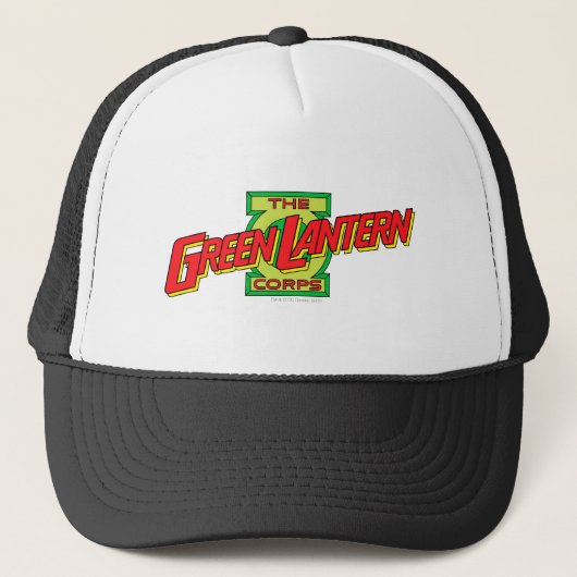 De Gren Lantern Corps Logo Trucker Pet (Voorkant)
