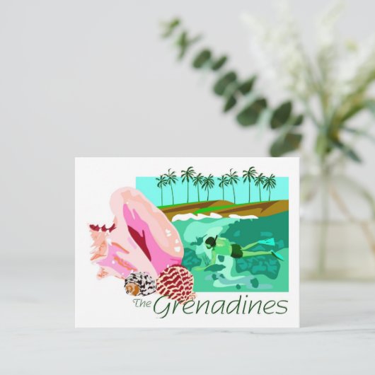 De Grenadines Briefkaart (Staand voorkant)