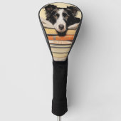 De Grens Collie Dog 003 - Odessa Leyendecker Golfheadcover (Voorkant)
