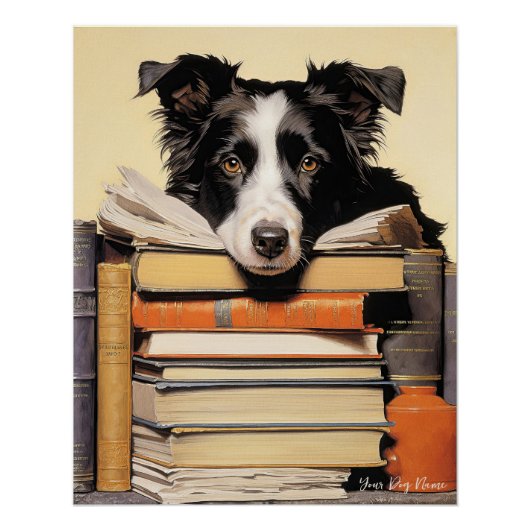 De Grens Collie Dog 003 - Odessa Leyendecker Perfect Poster (Voorkant)