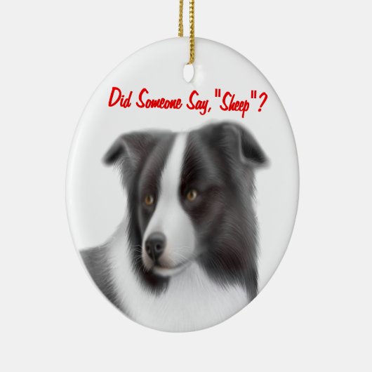 De  grens Collie Herding Ornament (Rechts)
