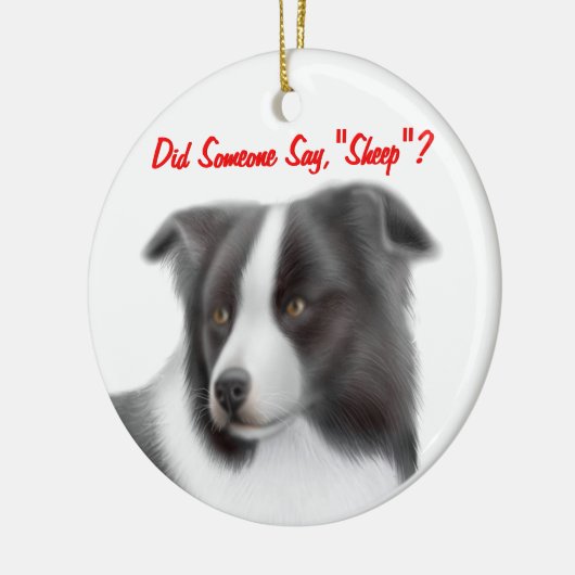 De  grens Collie Herding Ornament (Links)