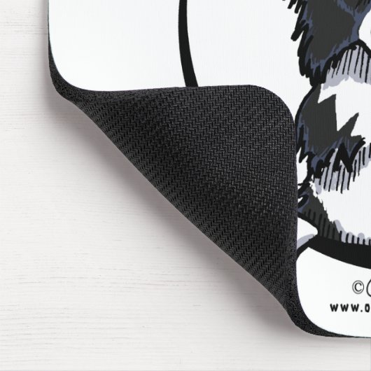 De grens doet alles over mij muismat (Hoek)