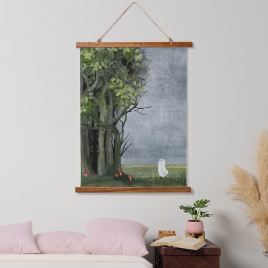 De grens hangend wandkleed (Slaapkamer)