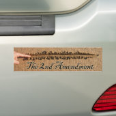 De grens is getrokken bumpersticker (Op auto)