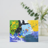 de grens oversteken briefkaart (Staand voorkant)