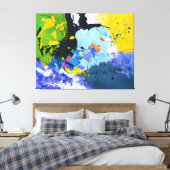 De grens oversteken canvas afdruk (Insitu (Slaapkamer))