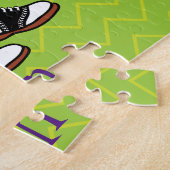 De grens trekken aan Kinder gepersonaliseerde Coll Legpuzzel (Zijkant)