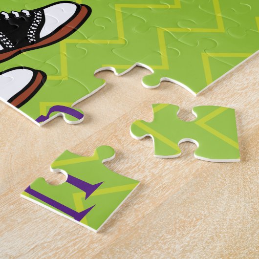 De grens trekken aan Kinder gepersonaliseerde Coll Legpuzzel (Zijkant)