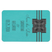 De Grens van Medallion sparen de Datum Magnet, Aqu Magneet (Horizontaal)