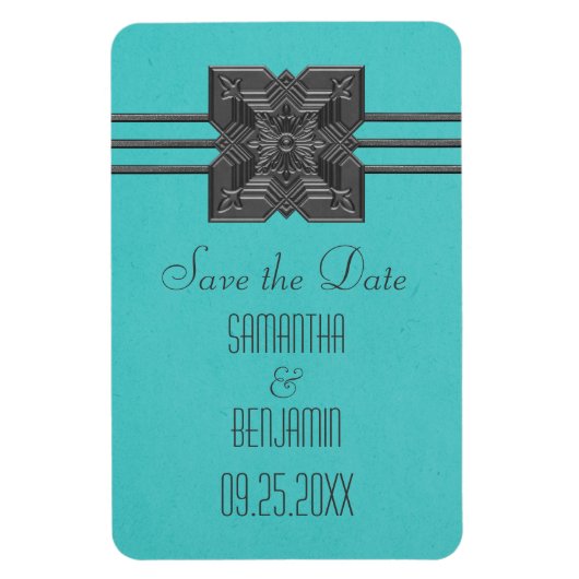 De Grens van Medallion sparen de Datum Magnet, Aqu Magneet (Verticaal)