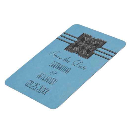 De Grens van Medallion sparen de Datum Magnet, Bla Magneet (Linkerzijde)