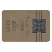 De Grens van Medallion sparen de Datum Magnet, Moc Magneet (Horizontaal)