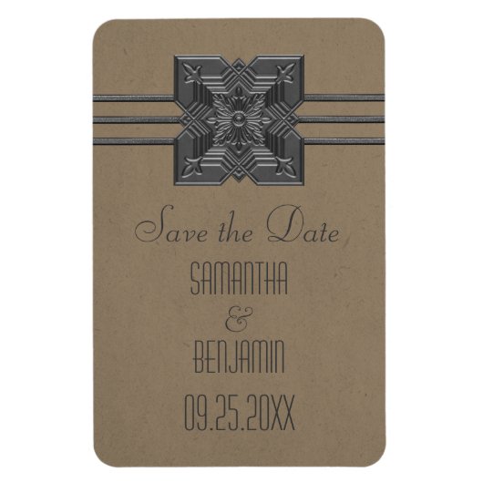 De Grens van Medallion sparen de Datum Magnet, Moc Magneet (Verticaal)