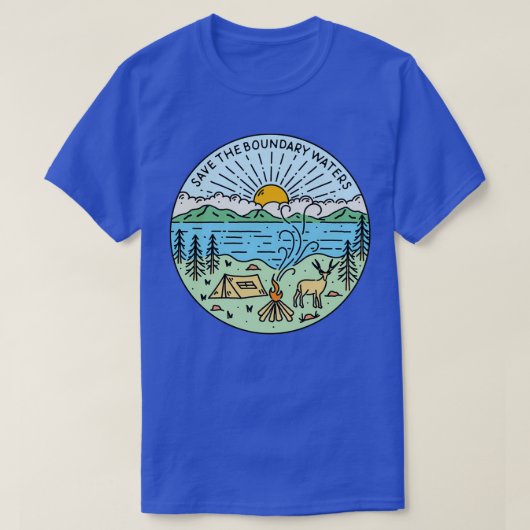 De grenswateren opslaan t-shirt (Design voorkant)