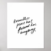 De grenzeloze vrede heeft haar toch al gevonden -  poster (Voorkant)