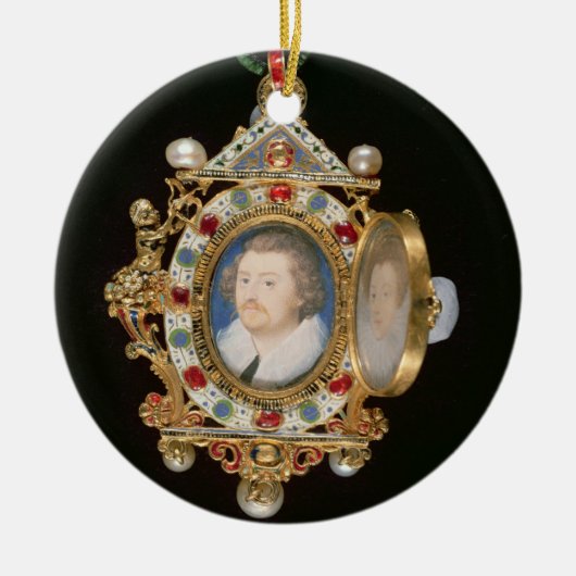 De Gresley Jewel, met miniatuurportretten van Sir Keramisch Ornament (Voorkant)