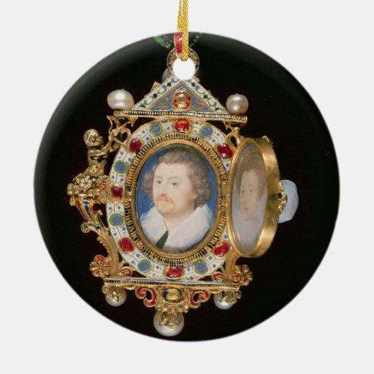 De Gresley Jewel, met miniatuurportretten van Sir Keramisch Ornament (Achterkant)