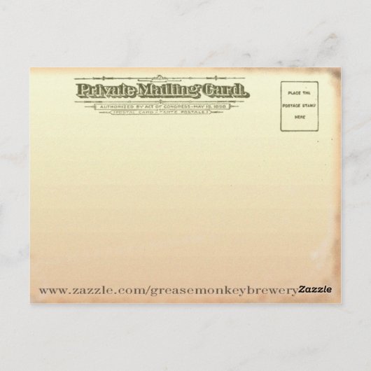 de griase - apenbrouwerij briefkaart (Achterkant)