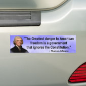 De Grieken vormen een gevaar voor de Amerikaanse v Bumpersticker (Op auto)