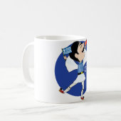 De Griekse Evzone danst met de vlag OPA! Koffiemok (Voorkant links)