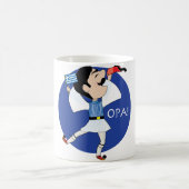 De Griekse Evzone danst met de vlag OPA! Koffiemok (Center)