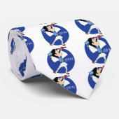 De Griekse Evzone danst met de vlag OPA! Stropdas (Opgerold)