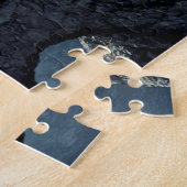 De Griekse god en de vrouw in het rood Legpuzzel (Zijkant)