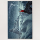 De Griekse god en de vrouw in het rood Legpuzzel (Verticaal)