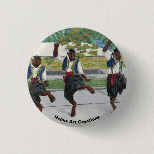 De Griekse Minotaurus Dans Fantasy Art Button