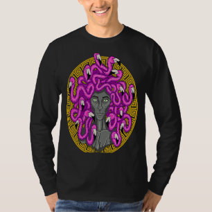 De Griekse monster voor de gorgon Medusa-ouderwets T-shirt