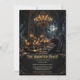 De Griezeldiner Gothische Landhuis Halloween-diner Kaart