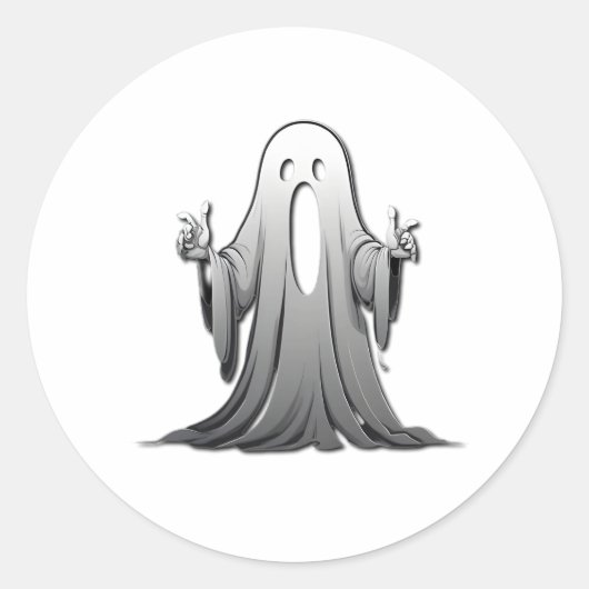 De griezelige geest van Salem Ronde Sticker (Voorkant)