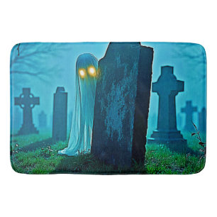 De griezelige glimp van Graveyard Ghost Badmat