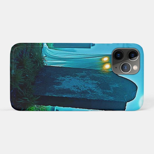 De griezelige glimp van Graveyard Ghost Case-Mate iPhone Case (Achterkant (horizontaal))