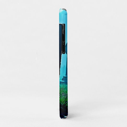 De griezelige glimp van Graveyard Ghost Case-Mate iPhone Case (Achterkant/links)