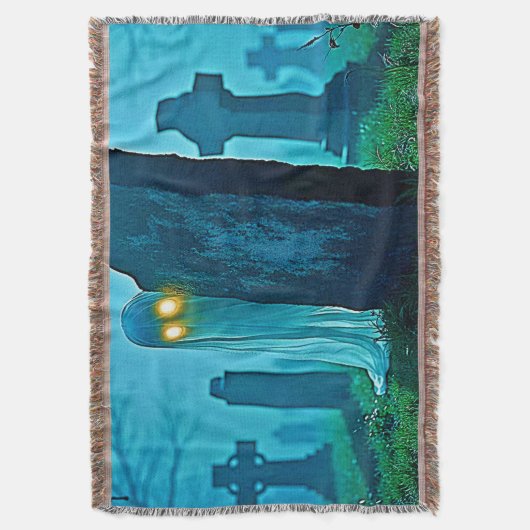De griezelige glimp van Graveyard Ghost Deken (Voorkant Verticaal)