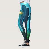 De griezelige glimp van Graveyard Ghost Leggings (Links)