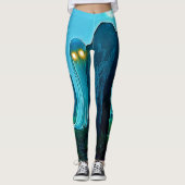 De griezelige glimp van Graveyard Ghost Leggings (Voorkant)