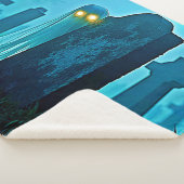 De griezelige glimp van Graveyard Ghost Sherpa Deken (3/4)