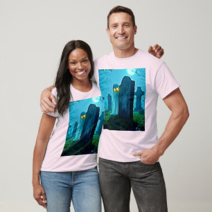 De griezelige glimp van Graveyard Ghost T-shirt