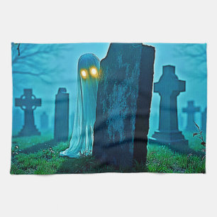 De griezelige glimp van Graveyard Ghost Theedoek